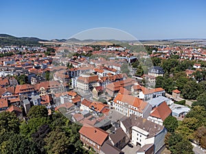 view of the old town of weimar in germany