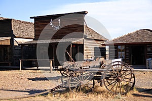 View of Old Trail Town in Cody, Wyoming