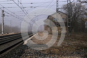 View of old train station