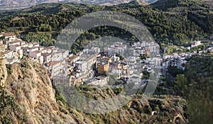 View of an old village of Lucania