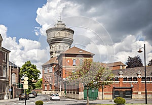 View of the old water tower in Valenciennes