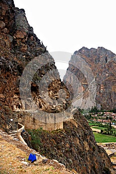 View of Ollantaytambo photo