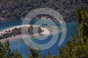 View of Oludeniz, Turkey from hillside