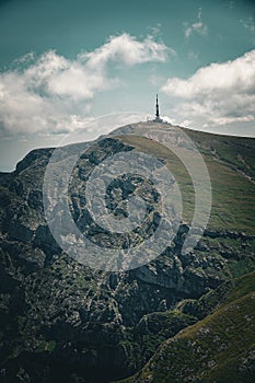 View from the Omu peak in Bucegi