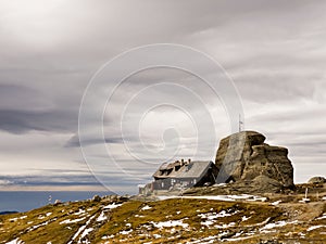 The view of Omu peak, Bucegi