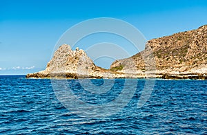 View of one of the Egadi Islands in the Mediterranean Sea in Sicily