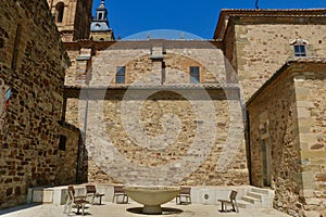 View of one of the faces of Santa Maria, in Astorga, Spain photo