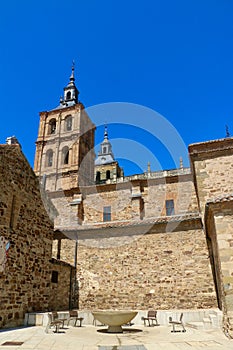 View of one of the faces of Santa Maria, in Astorga, Spain photo