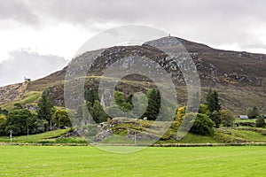 A view of one of the hill tops on a way to Loch Laggan in the Scottish Highlands, Great Britain