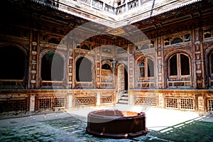 A view of one of the Sethi Mohallah courtyards, Peshawar, Pakistan