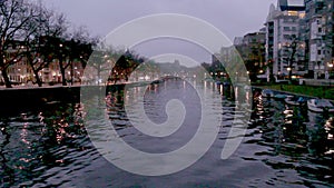 View of one of the Unesco world heritage famous city canals