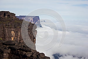 View of one of the walls of the Roraima tepuy, Venezuela