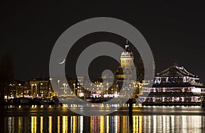 View on oosterdok in Amsterdam