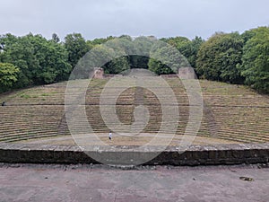 View of an open-air theatre of Thingstatte Heidelberg