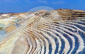 View of on open quarry