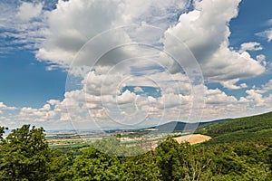 View from the Oponice Castle Ruin, Slovakia