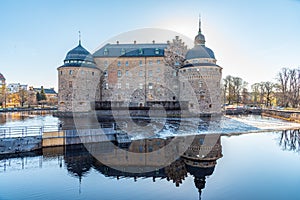 View of the Orebro castle, Sweden