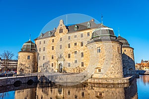 View of the Orebro castle, Sweden