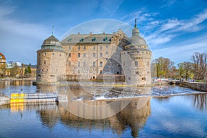 View of the Orebro castle, Sweden