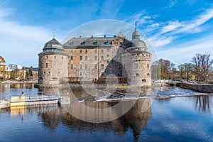 View of the Orebro castle, Sweden