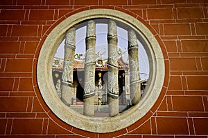 View of an oriental temple in Georgetown, Penang photo