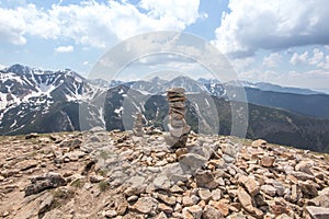 View from the Ornak ridge towards the High Tatras