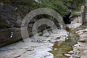 View of Orrido river in Cavaglia