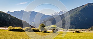 View at the Ortler Mountain Group South Tyrol, Italy