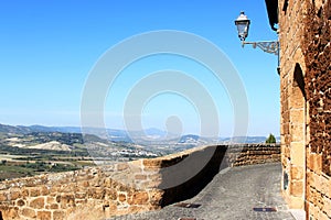 View from Orvieto walls, Umbria, Italy