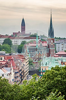 View of Oscar Fredriks church in Gothenburg