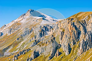 View of the Oshten mountain at day time.