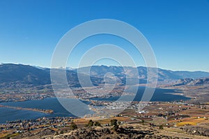 View of Osoyoos, British Columbia, Canada from Anarchist Mountain