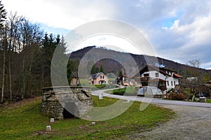 View of Ostri vrh hill from ÄŒuÅ¡perk village