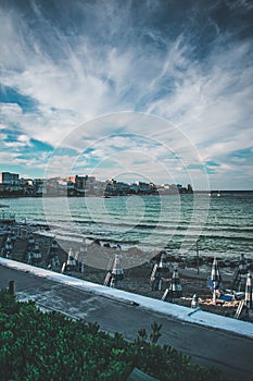 view on the otranto city in puglia.