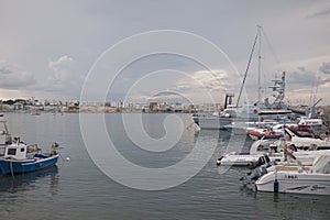 View of Otranto harbor