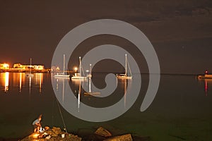 View of the Otranto harbor
