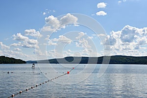 View of Otsego Lake from Glimmerglass State Park in Cooperstown, New York