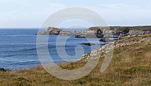 A view of Ouessant island coastline