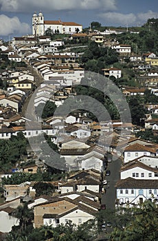 View of Ouro Preto, Brazil.