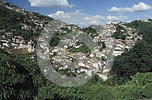 View of Ouro Preto, Brazil. photo