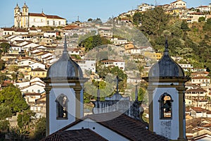 View of Ouro Preto, Minas Gerais, Brazil. World Heritage Site by UNESCO