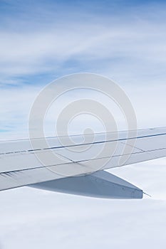 View out of a plane`s window