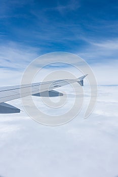 View out of a plane`s window