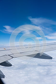 View out of a plane`s window