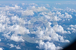 View out of a plane`s window