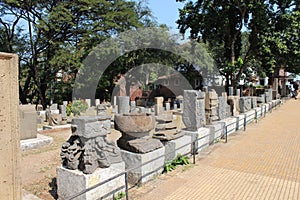 A view outside of Se Cathedral, Goa, India