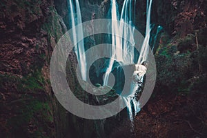 View of an Ouzoud waterfall in Morocco