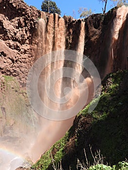 View of Ouzoud Waterfall, Tanaghmeilt, Morocco