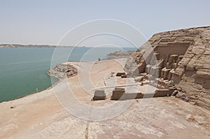 View over Abu Simbel to Lake Nasser