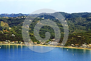 View over Agios Georgios Pagon on corfu island